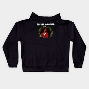 stevie wonder christmas Kids Hoodie